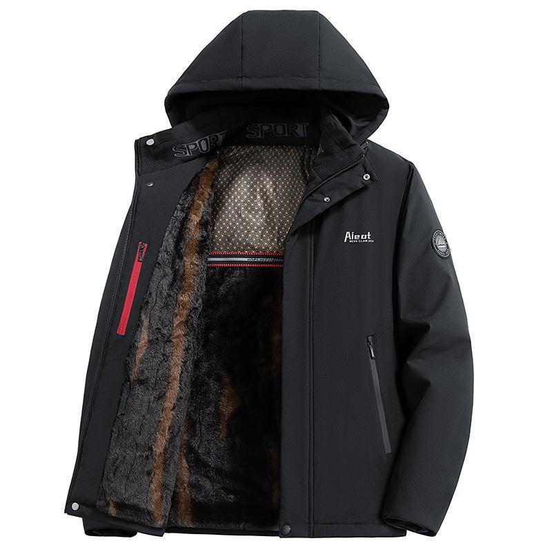 Men's Daily Cotton Jacket Short Lightweight Easy-Carry    Winter Warm Coat