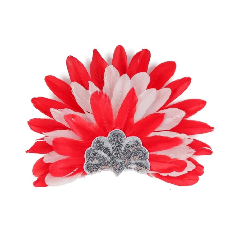 Feather Headbands Sequins Mardi Gras Headwear for Girls Masquerade Accessories