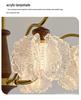 Retro American Chandelier: Versatile Living Room, Bedroom & Dining Lamp with Persimmon Design
