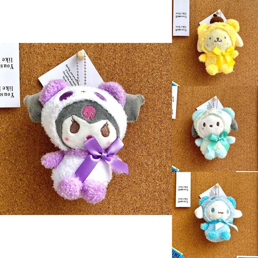 Adorable Llavero Colgante de Peluche de Sanrio Kuromi Muñeco Relleno Para Regalos de Niños