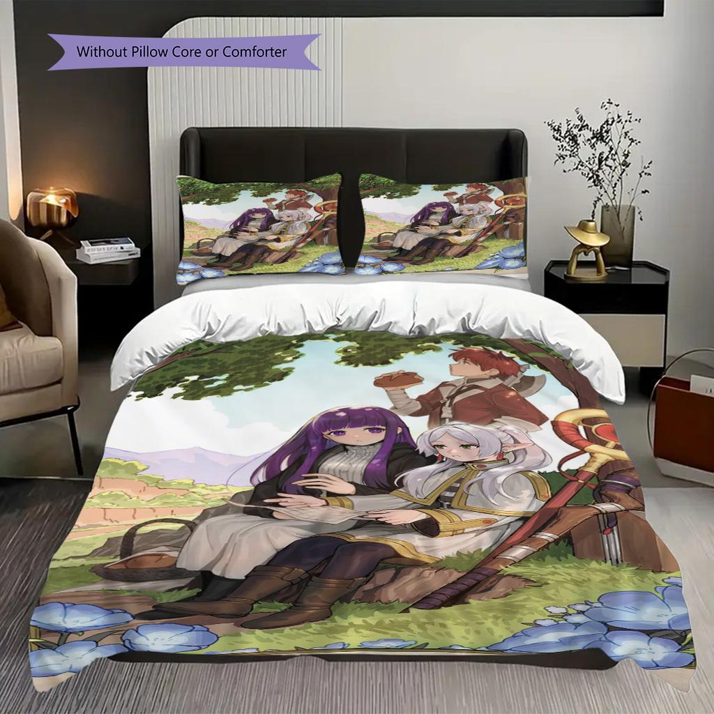 Companions Azure Threepiece Set 1 Duvet Cover 2 Pillowcase Without Core Gift Bedding Set Duvet Cover And Pillowcase Decorative Down Comforter