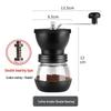 Manual Coffee Bean Grinder: Hand-Crank, Double Bearing, Ceramic Grinding Core