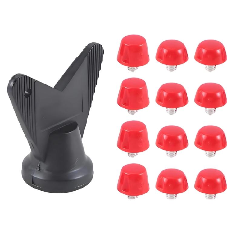 12 шт. Профессиональные сменные шипы для футбольных бутс Шипы для футбольных бутс Шипы для футбольной обуви Прочные красный