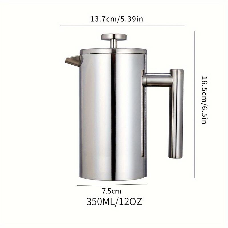 Coffee Maker Pot French Press Coffee Maker Stainless Steel Double Walled Insulated Coffee Maker Pot