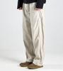 Beoteunseoul Utility Curved Cotton Elastic Waist Pants (Ivory)