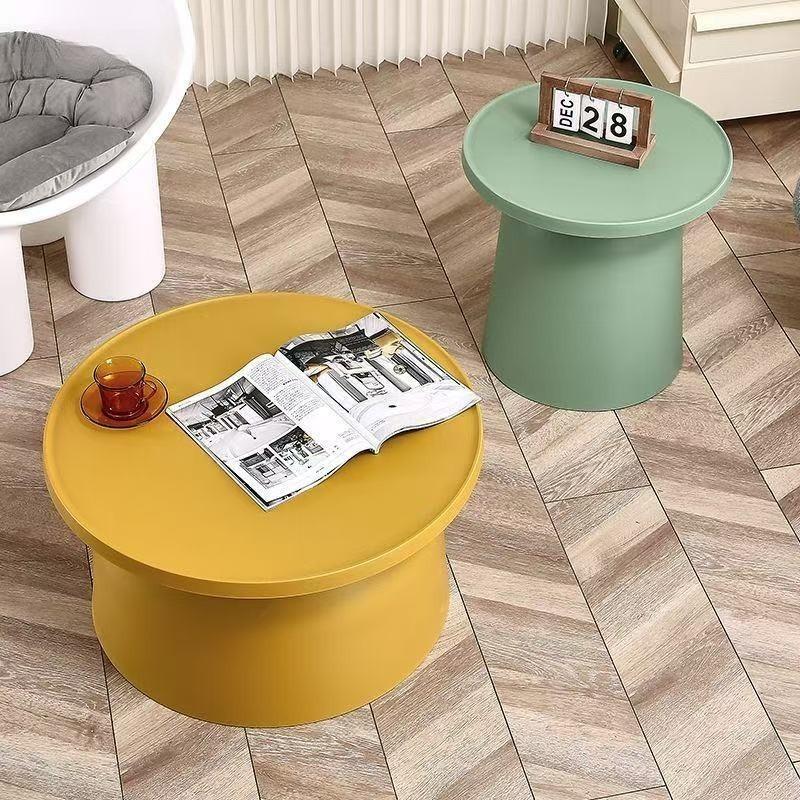 Modern Coffee Table Plastic Side Tables Minimalist Living Room Round Center Table Creative Luxury Tea Tables Home Furniture