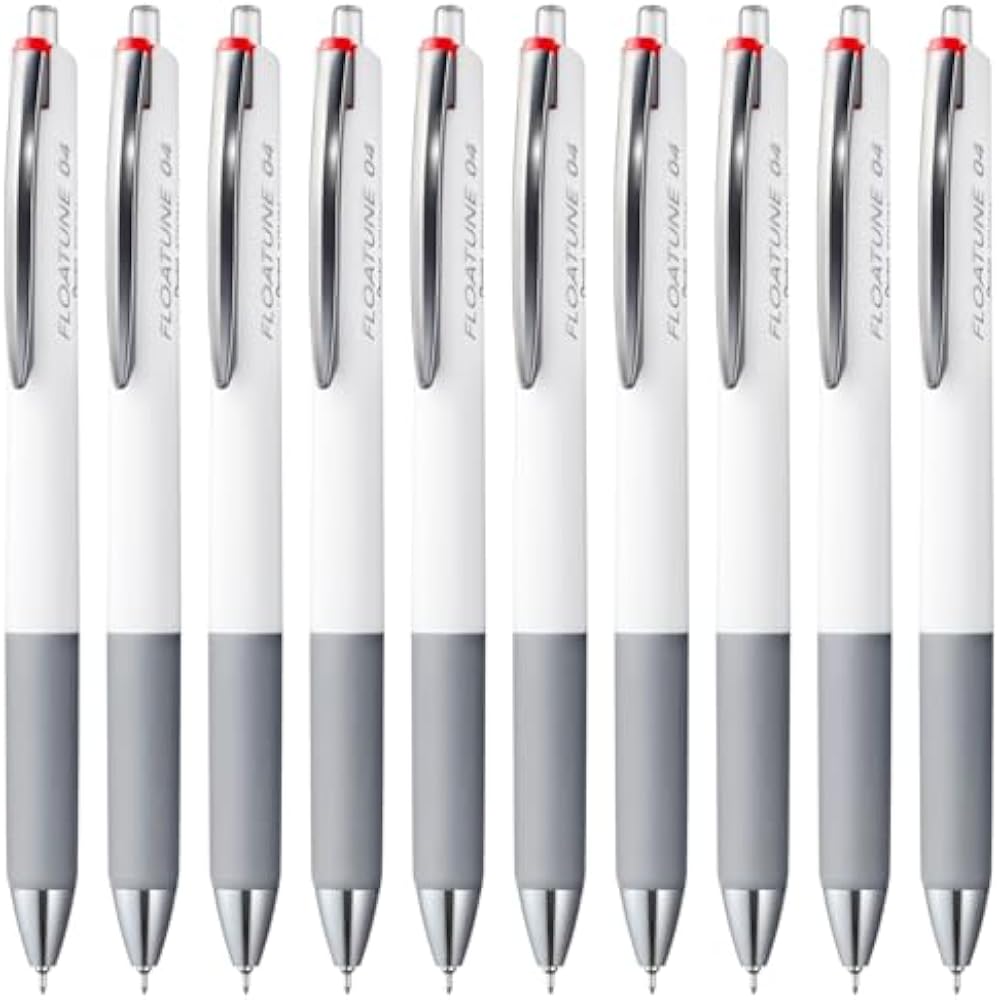 Pentel BZN204-B Oil-based Ballpoint Pen, Flow Tune, 0.4mm, Red