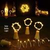 Solar Bottle Stopper String Lights - Copper Wire, Outdoor Decorative Wine Bottle and Courtyard Lights for Ambient Atmosphere