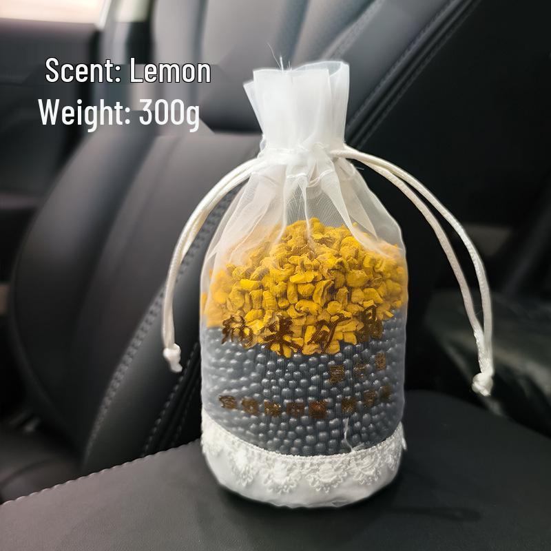 Nano Mineral Crystal Car Air Freshener - Bamboo Charcoal Bag for Odor Absorption and Deodorization