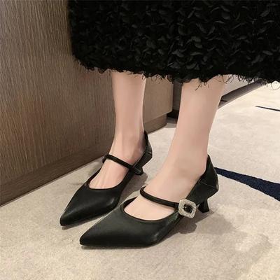 Fashion New High Heels Shoes Summer Women Elegant Dress Party Shoes 2024 Fashion Pointed Toe Shallow Sandals Pumps Ladies Stilettos