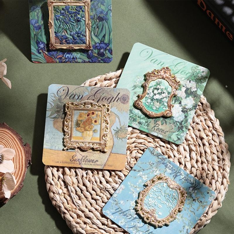 1PC Unique Artistic Metal Fridge Magnets Offering Multiple Styles For Home Gallery Creation Unique Pattern