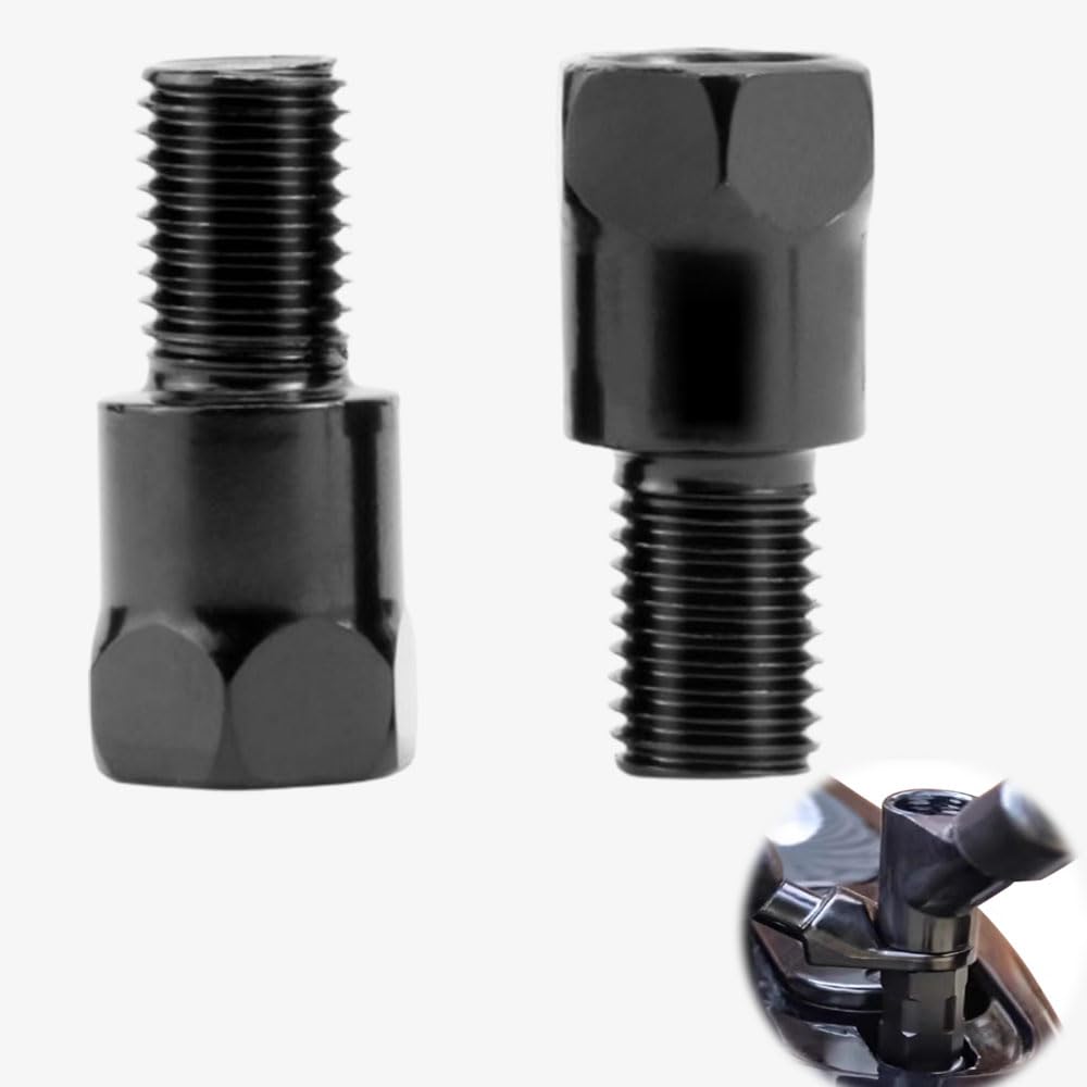 Motorcycle Mirror Adapters 1 Pair (2 Pieces) Mirror Screw Adapter Forward and Reverse Screw