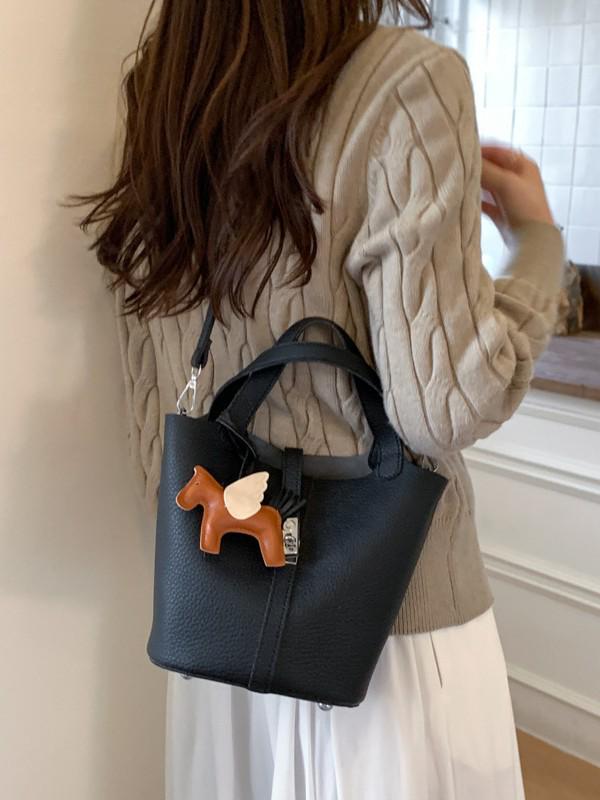 2025 Trendy Korean Niche Women's Crossbody Bucket Handbag for Autumn/Winter