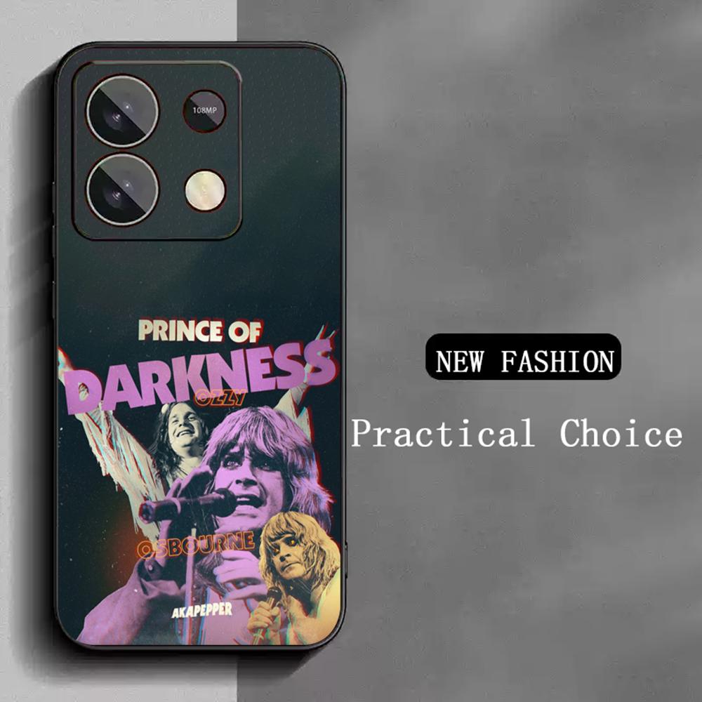 

Hot singer O-ozzy Osbou pattern Phone Case For Redmi Note 14 13 12 11 Pro Plus S 5G 14C A3 Soft Black Phone Cover Redmi Note 12S