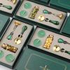 Retro Wax Sealed Stamps Wax+spoon+candle+stamp Head+handle+colored Pen, Lacquered Brass Stamp Set