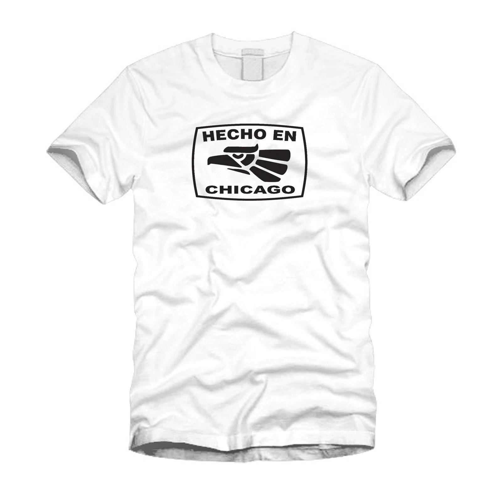 Сделано в Чикаго Смешная Крутая Латино Латиноамериканская Гордость Стильная Белая Футболка M