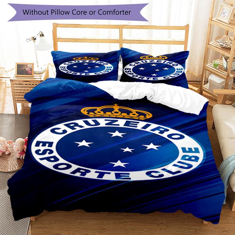Fc Esporte Printed Pattern Duvet Cover Set – includes 1 duvet cover and 2 matching pillowcases Bedroom decor Christmas gifts