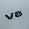 2015 3D Sharp V6 V8 V10 V12 Lettres Chiffres ABS Emblème de Voiture Garde-boue Badge de Décharge Plaque Nom Logo Autocollant Chrome Noir