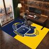 Tappeto in Velluto di Cristallo con Stampa Calcio Everton, Comodo Assorbente d'Acqua Antiscivolo Tappeto per Pavimenti Interni