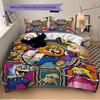 3pcs Halloween Costume Fun Mario & Friends Bedding Set - Includes Quilt Cover and Pillowcases, Suitable for All Seasons, Machine Washable -