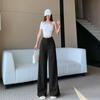 Elegant 2026 Draped High-Waist Wide-Leg Slimming Suit Pants - Casual Floor-Length
