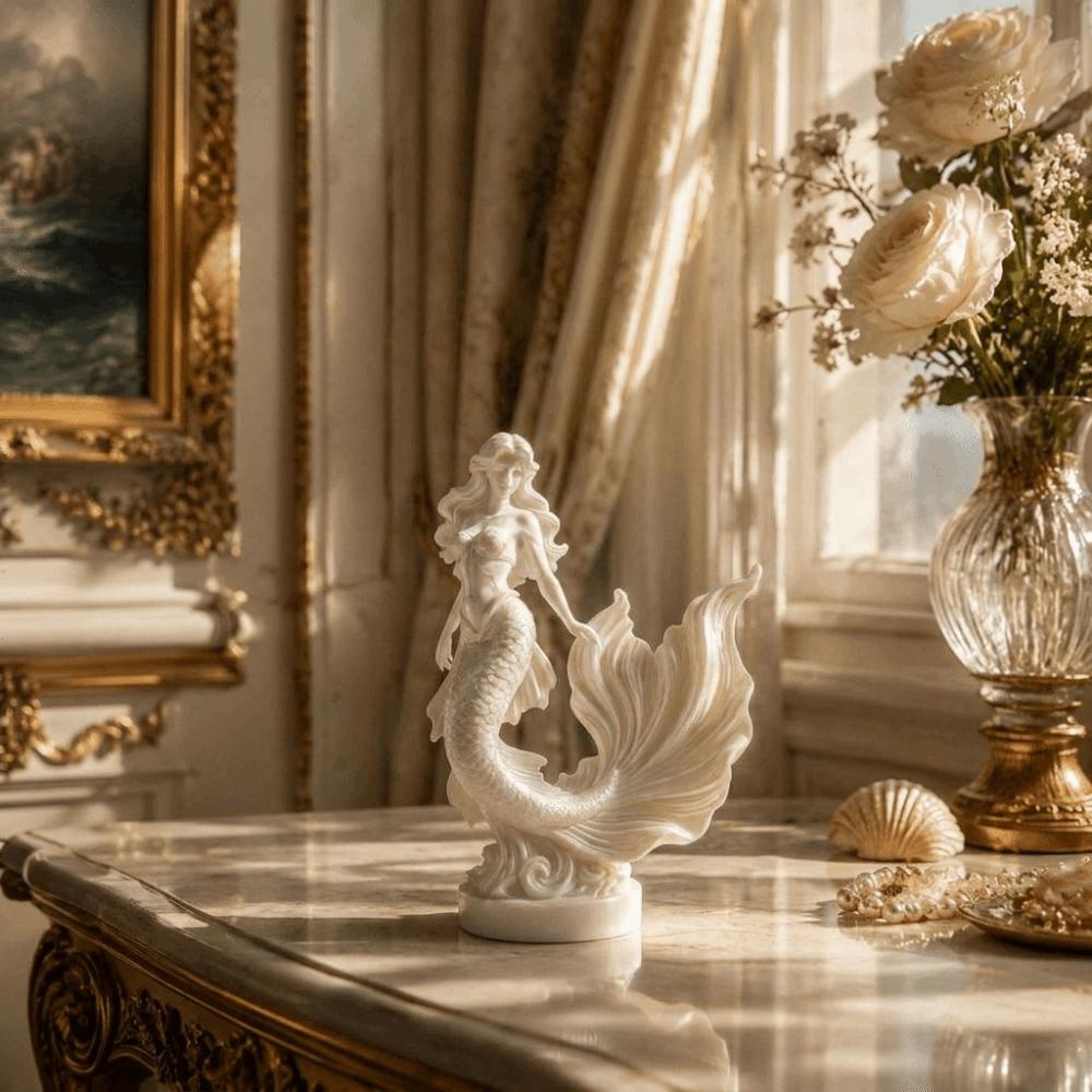 Ocean Theme Desktop Ornaments 3D Printed Mermaid Ornaments Sweet Home Decoration Living Room