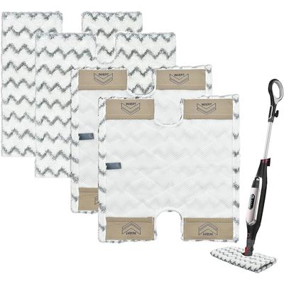 4er-Pack Dampmopp-Pads Kompatibel mit Shark S6001UK S6003UK S6005UK Klik n' Flip Kabelgebundener Damp-Taschenmopp Dampreiniger, Wiederverwendbar & Maschinenwaschbar