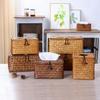 Handmade Woven Straw Tissue Box Cover for Car