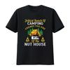 Womens Best Camping Friends T Shirt Black Vintage Washed Stretched Unisex Stylish Slightly Fashion Soft Casual Breathable