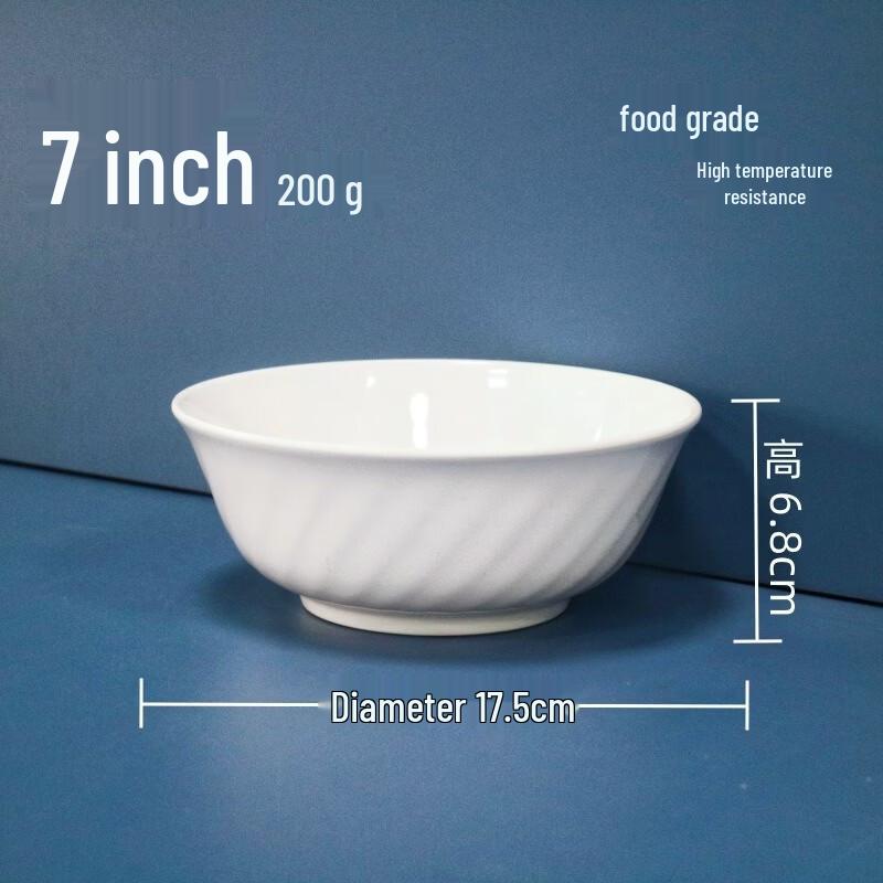 White Melamine Dining Bowl