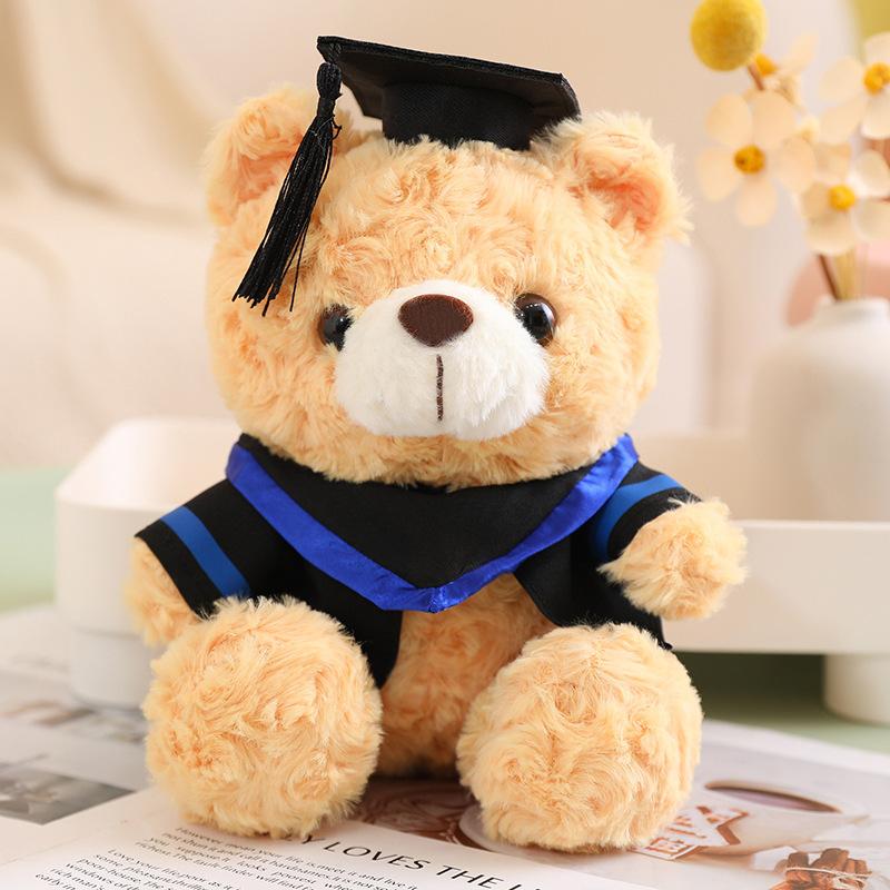 Doctor Service Bear Doll Plush Toy Doctor Bear Bachelor Teddy Bear Doll Graduation Memorial Gift