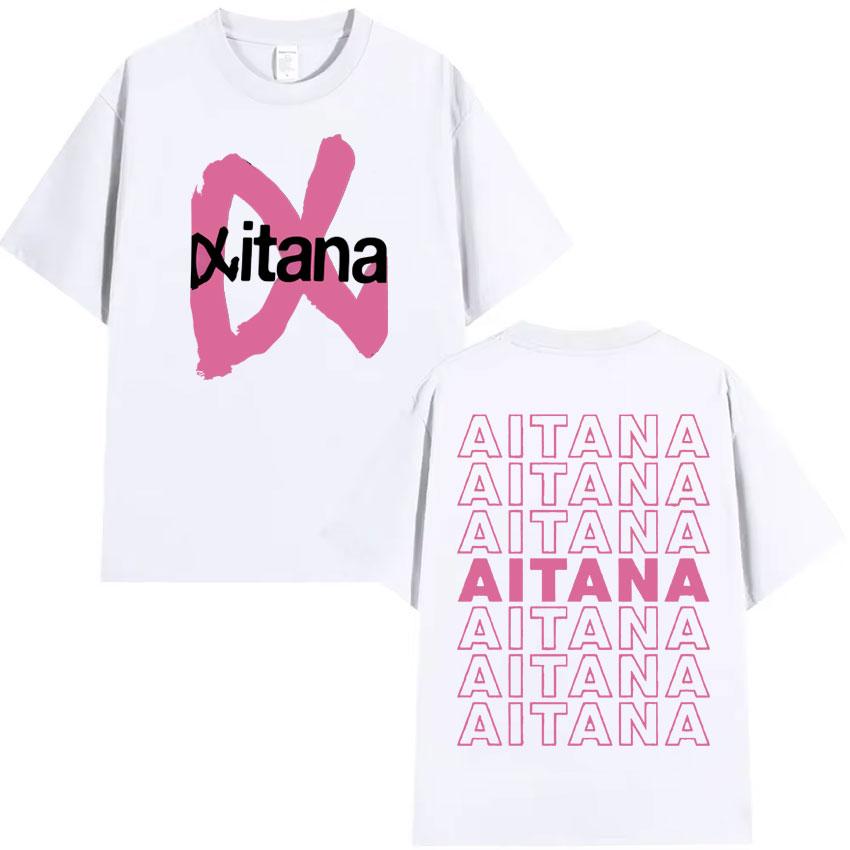 Summer Hot Sale Trendy 2025 Singer Aitana Ocana Tour Hippie T Shirts Cotton Tshirt Mens Y2K Casual Short Sleeves Tops Streetwear