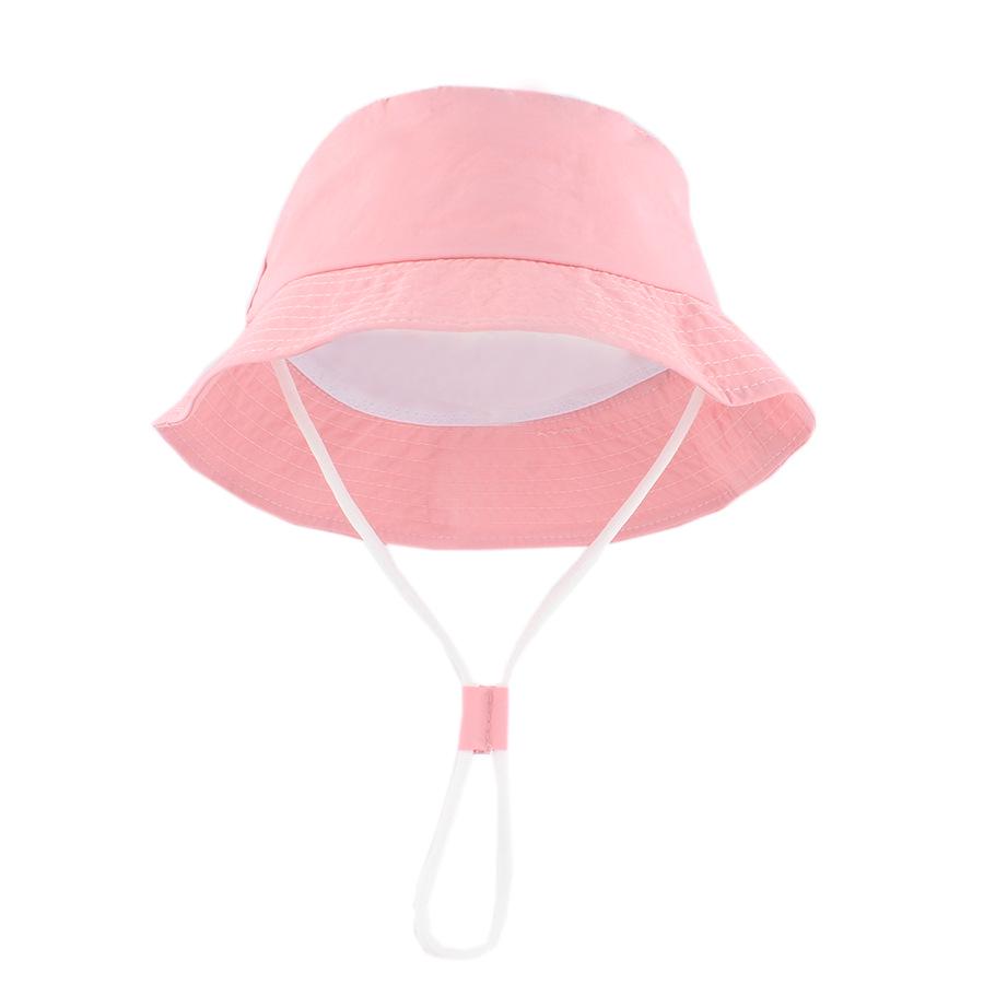 2026 Dziecięcy Kapelusz Przeciwsłoneczny: Szybkoschnący, Oddychający, Kapelusz Bucket na Plaże Wiosna/Lato, Jednolite i Makaronikowe Kolory dla Dzieci w Wieku 0-3 Lat