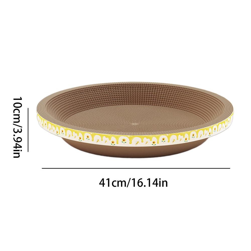 

Round Cat Scratcher Cat Cardboard Scratch Mat Pad Bowl Thick Lounge Bed Sofa For Cats Kittens Cat Scratcher Bowls Furniture