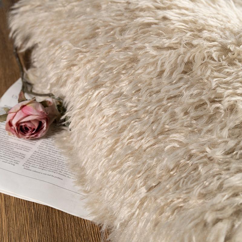 Beach Wool Plush 6cm Long Hair Cashmere Kig Animal Hair Wool Cotton Doll Fried Wool Hand-made Fabric Background Fabric Patchwork