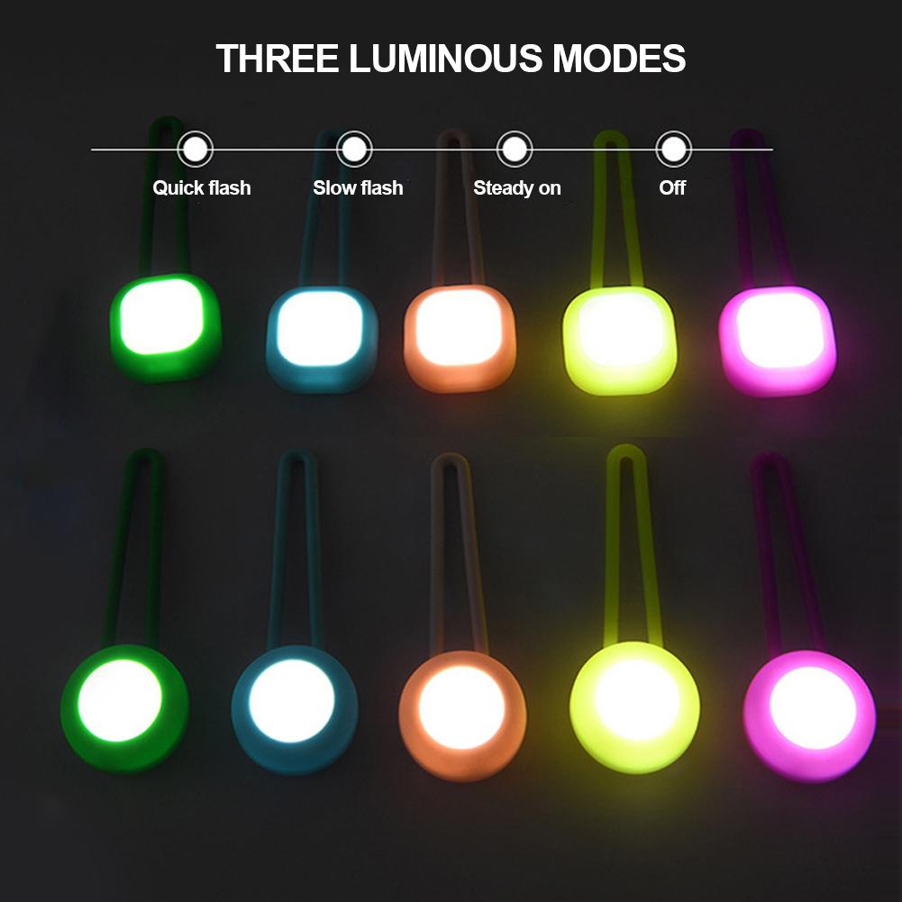 LED Luminous Dog Cat Collar Pendant Glowing Charm Lights Colorful Safety Lights for Night Walking Pet Collar Supplies Accessorie