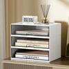 Schublade Schreibtisch Transparenter Organizer Büro Studentenschreibtisch Aktenordner Einfaches Regal mit großer Kapazität