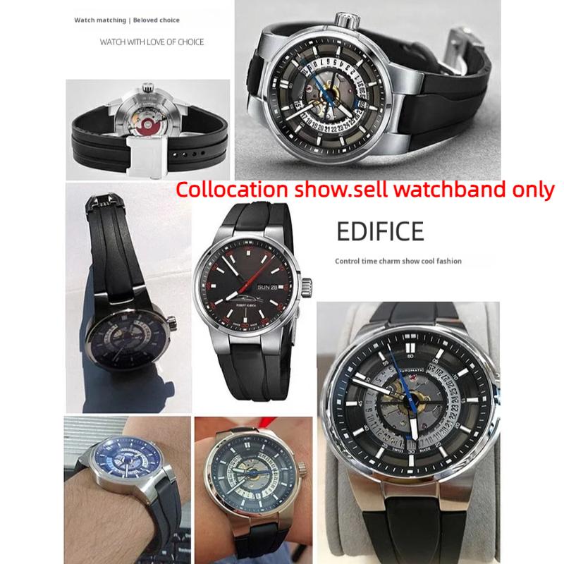Για Oris Diving AQUIS 7740 7730 Water Ghost Αθλητικό Ρολόι Ζώνη Λουράκι Ανδρικό Φθοροελαστικό Αδιάβροχο Λουράκι Ρολογιού 24-12 Κυρτό Σιλικόνης