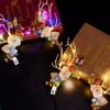 Plastic LED Glow Headband Colorful Luminous Deer Horn Hair Band  Glowing Christmas Party