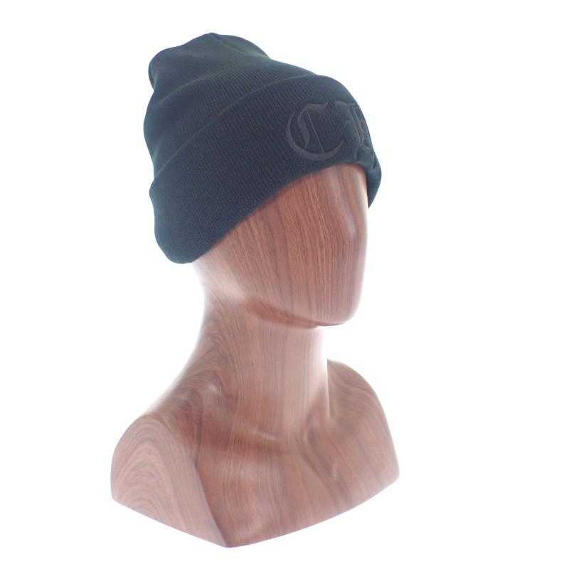 CHROME HEARTS Strickmütze schwarz Acryl Herren