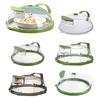 Microwave Splatter Cover with Snap-On Rim Heat-Resistant Transparent PC Food Guard for Plates Bowls Reusable Dishwasher Safe Kitchen Accessory