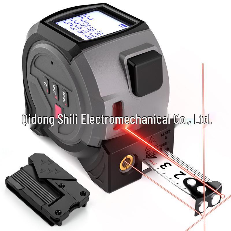 Three-in-One High Precision Laser Tape Measure with Cross Line and Infrared Distance Meter (40m/60m)