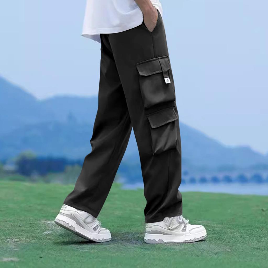 Men's Straight Overalls Men's Loose Breathable Casual Pants Wear Resistant Dirt Resistant Tear Resistant Outdoor Mountaineering Pants