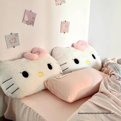 Cute Cat Lumbar Support Cushion - Plush Seat/Bed Headrest & Birthday Gift Pillow