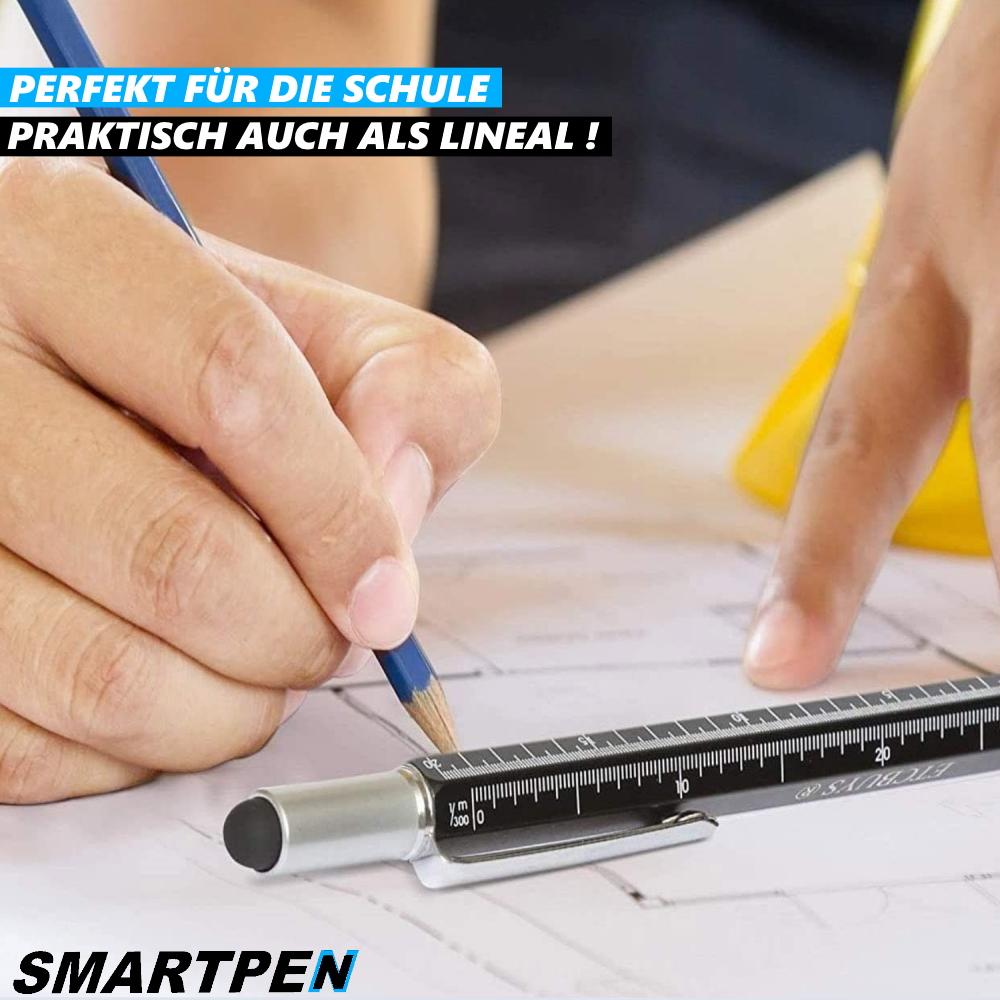 SMARTPEN Multifunkční kuličkové pero Vodováha Dotykové pero Šroubovák 6v1