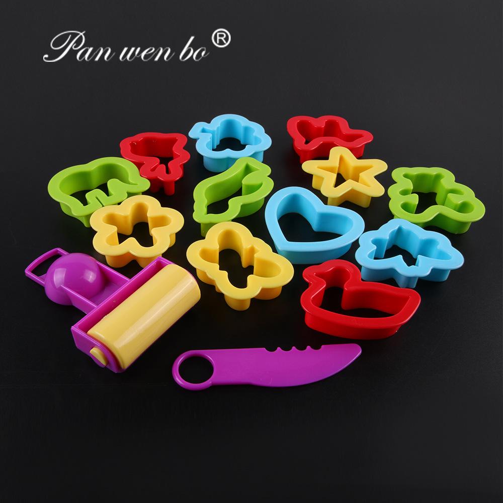 Children's Colorful Clay Playset: 26 Mold & Tool DIY Craft Kit