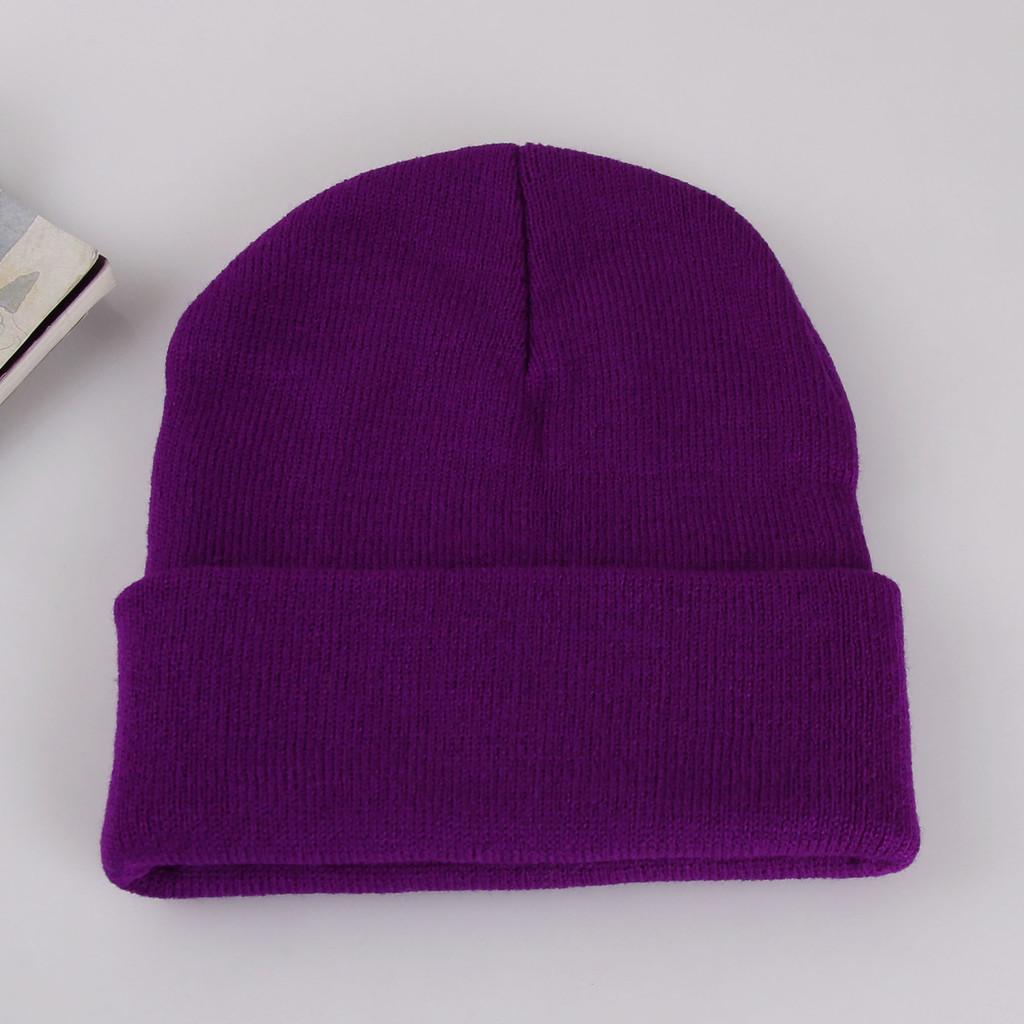Knit Hat For Adults Winter Warmth Windproof Acrylic Cap For Casual Use