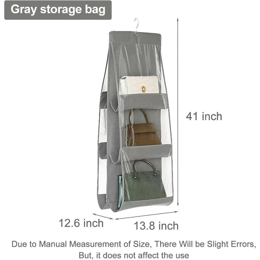

Подвесной органайзер для сумок с 6/8 карманами, многофункциональная складная сумка из ткани Оксфорд для хранения сумок в семейном шкафу, спальне