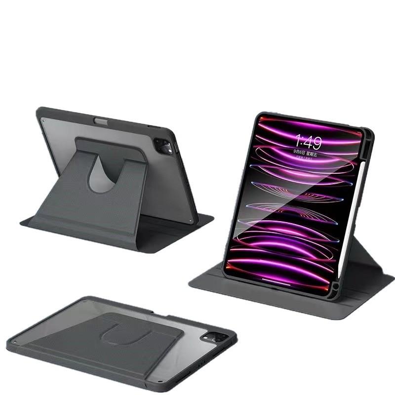 IPad 11 Case 360 Rotating Air 5 Acrylic Pro Pencil Holder 10.9 10.2 8 Inch Tablet Cover