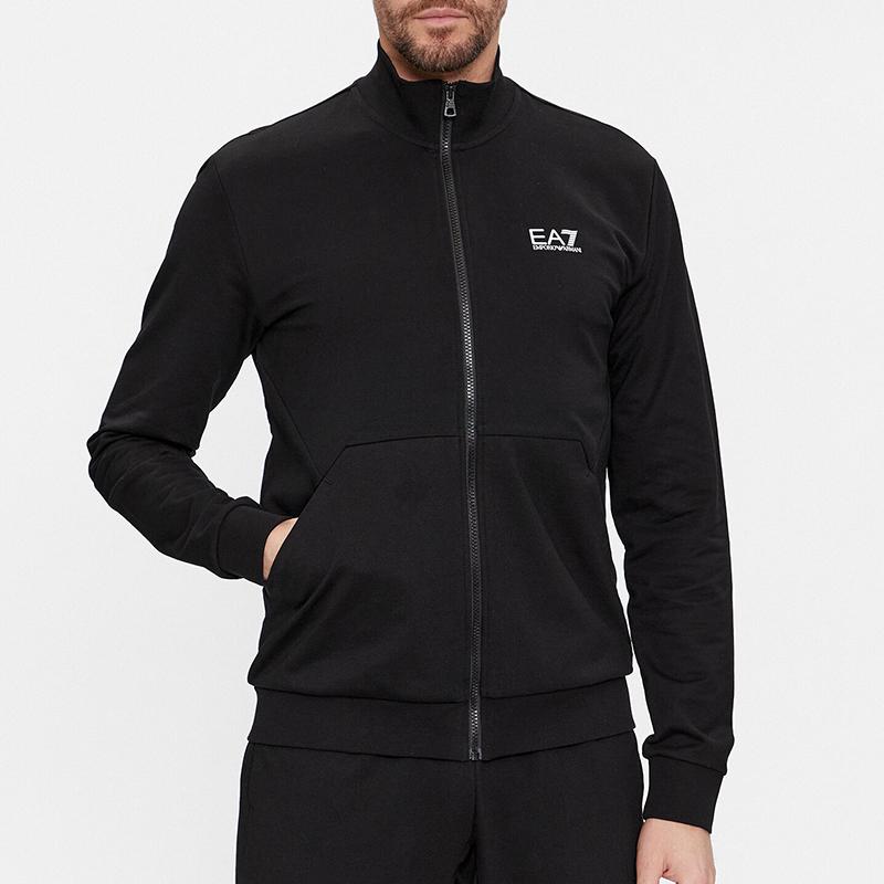 EA7 Emporio Armani bluza męska czarna ze stójką 3DPM61-PJ05Z-1200 XL